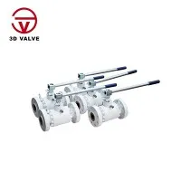 2 inch handmatige zwevende kogelventiel, koolstofstaal, volledige port, ANSI 150#, RTJ Flense uiteinden